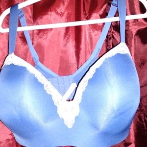 42F Cacique periwinkle no-underwire bra